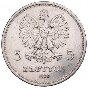 II Republic of Poland, 5 zloty 1930 November uprising