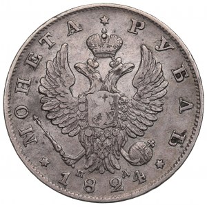 Russia, Alessandro I, Rublo 1824 ПД