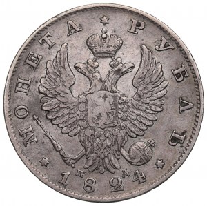 Russia, Alessandro I, Rublo 1824 ПД