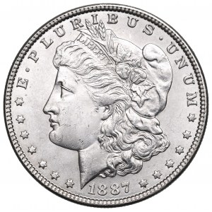 USA, Morganův dolar 1887