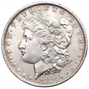 USA, Morganův dolar 1884 O