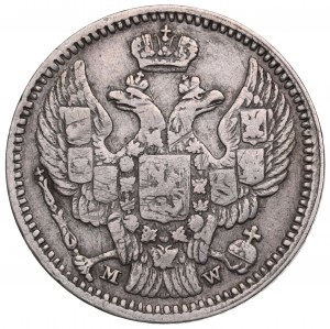 Poland under Russia, Nicholas I, 20 kopecks=40 groschen 1850 MW