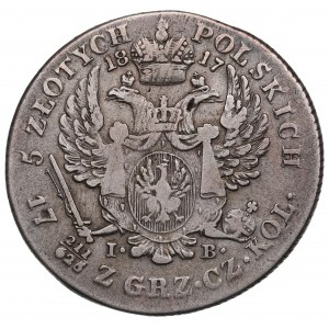 Poľské kráľovstvo, Alexander I., 5 zlatých 1817 IB