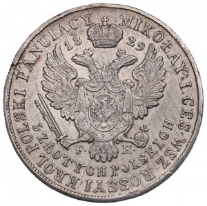Polské království, Mikuláš I., 5 zlotých 1829