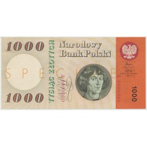 PRL, 1000 zloty 1965 - SPECIMEN / MODELLO - A 0000000