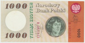 République populaire de Pologne, 1000 zloty 1965 B