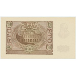 GG, 100 Zlotys 1940 B - Union of Armed Forces era forgery
