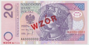 20 złotych 1994 WZÓR - AA 0000000