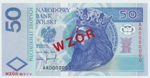 50 zloty 1994 MODEL - AA 0000000.
