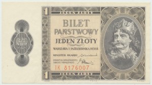 II RP, 1 zloty 1938 IK