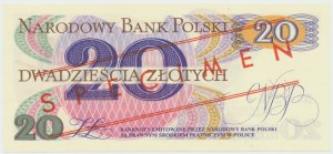 PRL, 20 zloty 1982 A - MODELE N° 0236
