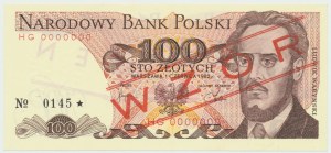 PRL, 100 zloty 1982 HG - MODEL No. 0145