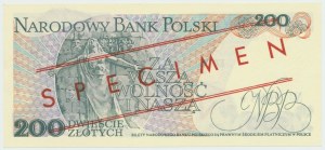 PRL, 200 złotych 1986 CR - WZÓR No. 0088