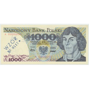 PRL, 1000 zlotých 1975 A - MODEL č. 0417