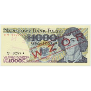 PRL, 1000 zloty 1979 BM - N° de modèle 0287