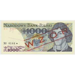 PRL, 1000 złotych 1982 DC - WZÓR No. 0144