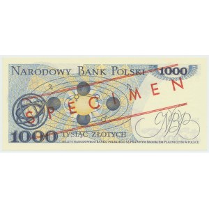 PRL, 1000 zloty 1982 DC - MODÈLE No. 0144