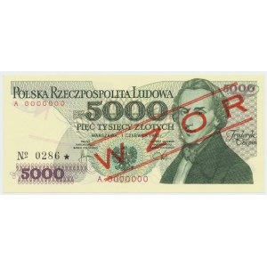 PRL, 5000 zlotých 1982 A - MODEL č. 0286