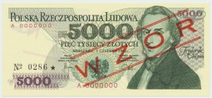People's Republic of Poland, 5000 gold 1982 A - MODEL No. 0286