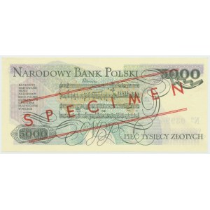 PRL, 5000 zloty 1986 AY - MODELLO N. 0399