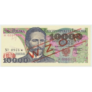 PRL, 10.000 zlotys 1987 A - MODÈLE N° 0948