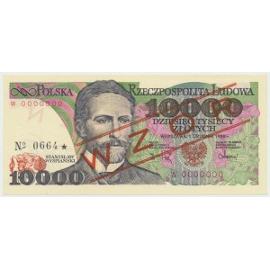 PRL, 10.000 złotych 1988 W - WZÓR No. 0664