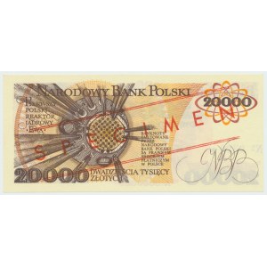 Volksrepublik Polen, 20.000 Zloty 1989 A - MODELL Nr. 0390