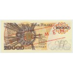 PRL, 20.000 złotych 1989 A - WZÓR No. 0390