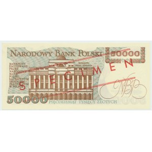 PRL, 50.000 złotych 1989 A - WZÓR No. 0381