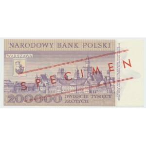 Repubblica Popolare di Polonia, 200.000 zloty 1989 MODELLO N. 0404