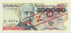 500.000 złotych 1993 A - WZÓR No. 0313