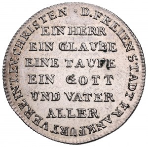 Allemagne, Francfort, 2 ducats 1817 - 300 ans de la Réforme