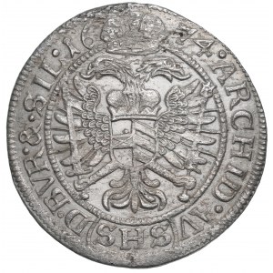 La Silésie sous la domination des Habsbourg, Léopold Ier, 6 krajcars 1674, Wrocław