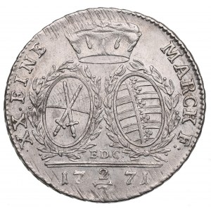 Germany, Saxony, 2/3 thaler 1771