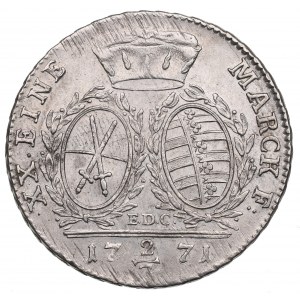 Allemagne, Saxe, 2/3 thaler 1771