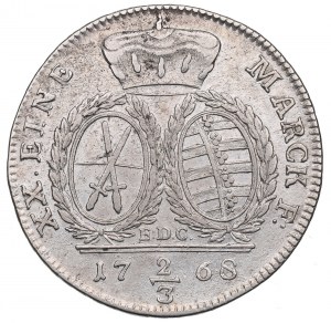 Allemagne, Saxe, 2/3 thaler 1768