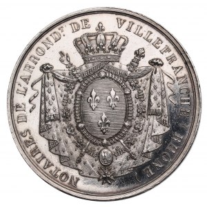 Francie, žeton notářství ve Villefranche 1825