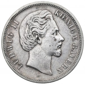 Germany, Bayern, 5 mark 1874