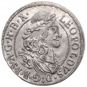 Autriche, Leopold I, 3 krajcars 1680, Hall