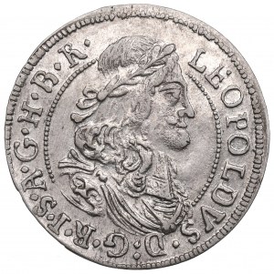 Austria, Leopoldo I, 3 krajcars 1680, Hall