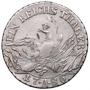 Německo, Prusko, Fridrich II, Thaler 1786 A - značka mezi tečkami