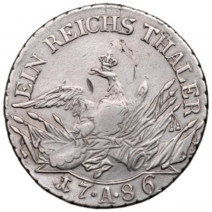 Germania, Prussia, Federico II, Thaler 1786 A - segno tra i punti