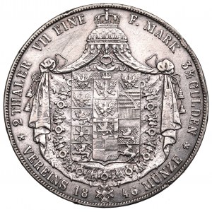 Nemecko, Prusko, 2 toliare=3-1/2 guldenov 1846