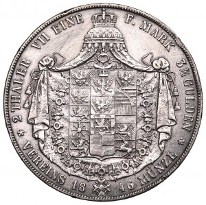 Německo, Prusko, 2 tolary=3-1/2 guldenů 1846