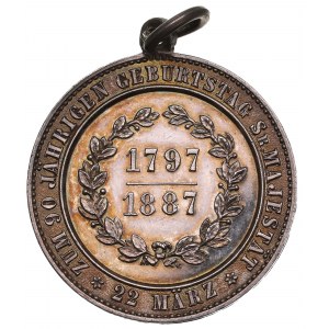 Německo, Prusko, medaile k 90. výročí narození 1887