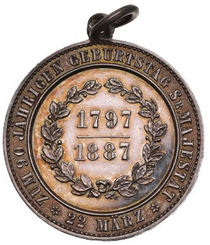 Allemagne, Prusse, Médaille du 90e anniversaire 1887