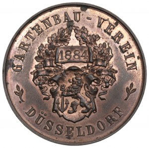 Allemagne, Médaille du mérite Société horticole de Düsseldorf 1884