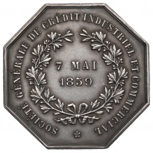 Francia, medaglia della Società Generale di Credito 1859