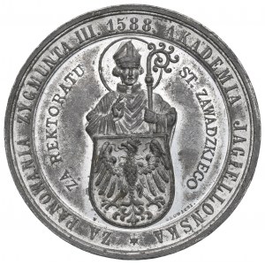 Polen, Medaille 300. Jahrestag der Gründung des Gymnasiums St. Anna in Krakau, 1888