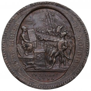 Francia, Medaglia (5 sols) Monneron Freres 1792